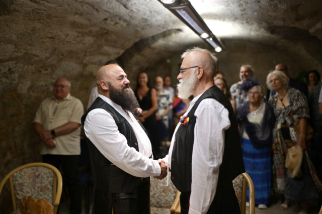 Regenbogenhochzeit Queer